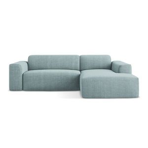 Modrá rohová pohovka (pravý roh/s leňoškou) Keli – Makamii vyobraziť