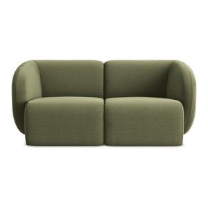 Zelená zamatová pohovka 174 cm Lani – Makamii vyobraziť