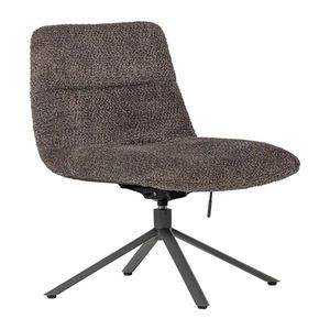 Hnedé otočné kreslo z textílie buklé Soren – WOOOD vyobraziť