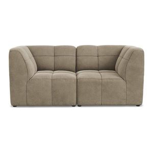 Hnedá zamatová pohovka 180 cm Aloha – Makamii vyobraziť