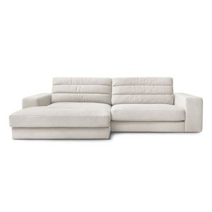 Béžová zamatová rohová pohovka (ľavý roh/s leňoškou) Sierra – Bobochic Paris vyobraziť