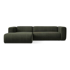 Zelená rohová pohovka (ľavý roh/s leňoškou) Ekahi – Makamii vyobraziť