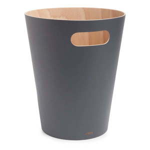 Tmavosivý kancelársky odpadkový kôš 7, 5 l Woodrow – Umbra vyobraziť