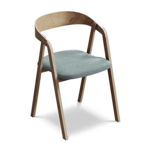 Modré jedálenské kreslo z masívneho dreva Erika – Makamii vyobraziť