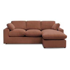 Oranžová menčestrová rohová pohovka Belair – Bobochic Paris vyobraziť