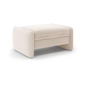 Krémovobiela zamatová podnožka Georgia – Micadoni vyobraziť