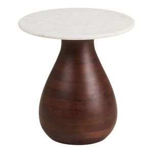 Okrúhly odkladací stolík s mramorovou doskou ø 40 cm Heide – House Nordic vyobraziť