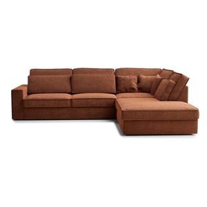 Ženilková rohová pohovka v medenej farbe (pravý roh/do L) Kirou – Maison de Rêve vyobraziť