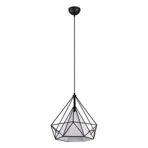 Čierne závesné svietidlo ø 38 cm Babette – Reality vyobraziť