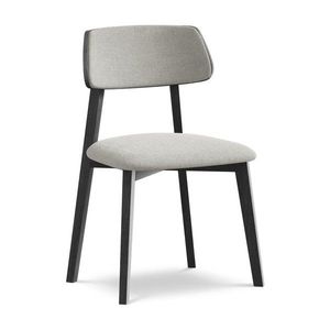 Svetlosivá jedálenská stolička z masívneho dreva Niu – Makamii vyobraziť