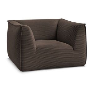 Hnedé menčestrové kreslo Giorgia – Bobochic Paris vyobraziť