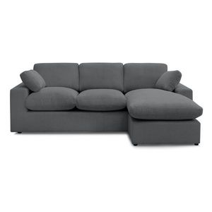 Tmavosivá menčestrová rohová pohovka Belair – Bobochic Paris vyobraziť