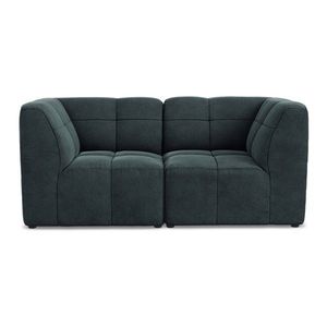 Modrá zamatová pohovka 180 cm Aloha – Makamii vyobraziť