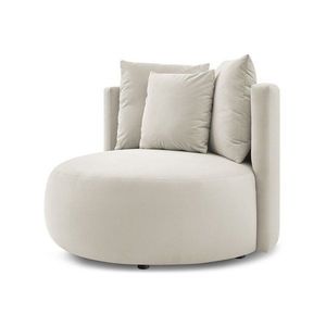 Béžové zamatové kreslo Cesar – Bobochic Paris vyobraziť