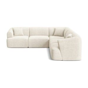 Béžová menčestrová rohová pohovka Campi – Cosmopolitan Design vyobraziť