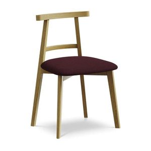 Vínovočervená jedálenská stolička z masívneho dreva Ohelo – Makamii vyobraziť