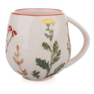 Biely porcelánový hrnček 240 ml Flower Garden – Dakls vyobraziť