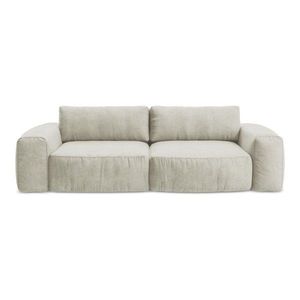 Béžová ženilková rozkladacia pohovka 275 cm Kuki – Makamii vyobraziť