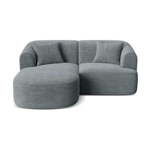 Tmavosivá menčestrová rohová pohovka (ľavý roh/s leňoškou) Campi – Cosmopolitan Design vyobraziť