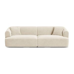 Béžová zamatová pohovka 255 cm Campi – Cosmopolitan Design vyobraziť