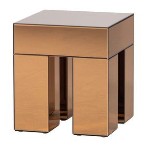 Lesklý odkladací stolík 45x45 cm Mirrox – WOOOD vyobraziť