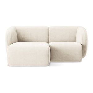 Béžová ženilková rohová pohovka (ľavý roh/s leňoškou) Lani – Makamii vyobraziť