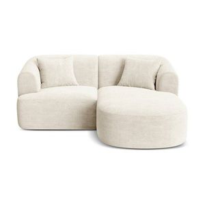 Béžová menčestrová rohová pohovka (pravý roh/s leňoškou) Campi – Cosmopolitan Design vyobraziť