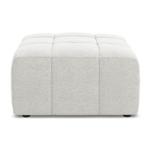 Biela podnožka z textílie buklé Aloha – Makamii vyobraziť