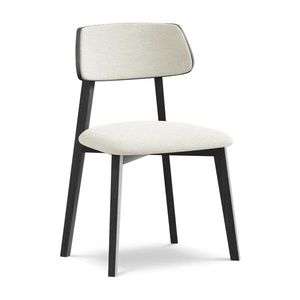 Krémovobiela jedálenská stolička z masívneho dreva Niu – Makamii vyobraziť