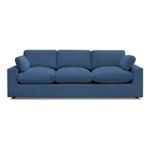 Modrá menčestrová pohovka 250 cm Belair – Bobochic Paris vyobraziť