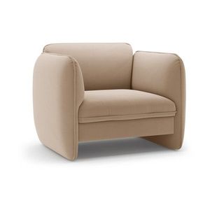 Hnedé zamatové kreslo Georgia – Micadoni vyobraziť