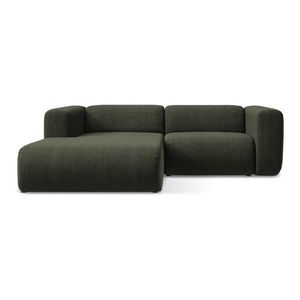 Zelená rohová pohovka (ľavý roh/s leňoškou) Ekahi – Makamii vyobraziť