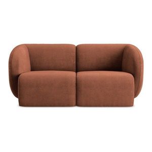 Ženilková pohovka v terakotovej farbe 174 cm Lani – Makamii vyobraziť