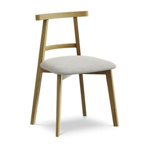 Svetlosivá jedálenská stolička z masívneho dreva Ohelo – Makamii vyobraziť