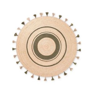 Obojstranný/ručne tkaný jutový okrúhly koberec v prírodnej farbe ø 150 cm Basil – Hanse Home vyobraziť