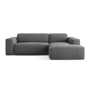 Sivá rohová pohovka (pravý roh/s leňoškou) Keli – Makamii vyobraziť