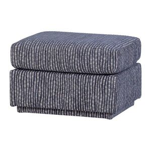 Sivomodrá čalúnená podnožka Lou – WOOOD vyobraziť