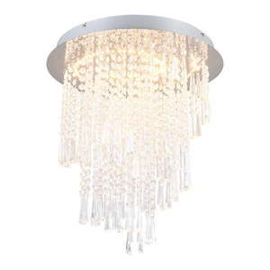 LED stropné svietidlo v striebornej farbe ø 45 cm Pomp – Reality vyobraziť