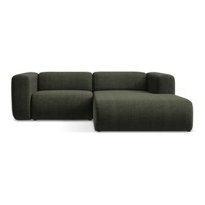 Zelená rohová pohovka (pravý roh/s leňoškou) Ekahi – Makamii vyobraziť