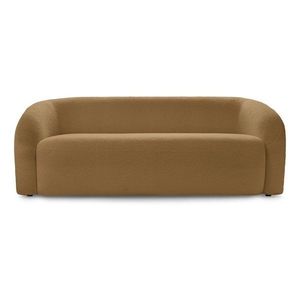 Pohovka z textílie buklé v horčicovej farbe 193 cm Elina – Bobochic Paris vyobraziť