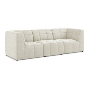 Béžová pohovka z textílie buklé 255 cm Aloha – Makamii vyobraziť