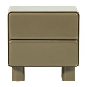 Zelený lesklý nočný stolík Lustra – WOOOD vyobraziť