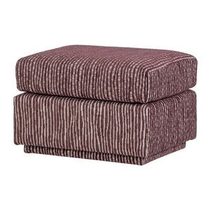 Vínovočervená čalúnená podnožka Lou – WOOOD vyobraziť