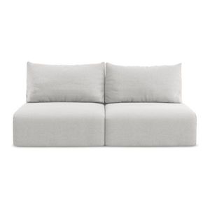 Svetlosivá zamatová rozkladacia/s úložným priestorom pohovka 216 cm Kalena – Makamii vyobraziť