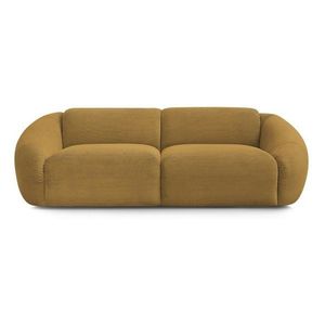 Menčestrová pohovka v horčicovej farbe 250 cm Tina – Bobochic Paris vyobraziť