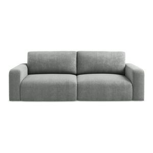 Sivá ženilková rozkladacia/s úložným priestorom pohovka 252 cm Kona – Makamii vyobraziť