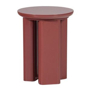 Lesklý okrúhly odkladací stolík ø 40 cm Orivo – WOOOD vyobraziť