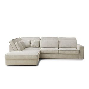 Sivobéžová ženilková rohová pohovka (ľavý roh/do L) Kirou – Maison de Rêve vyobraziť