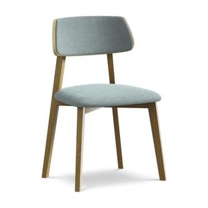 Modrá jedálenská stolička z masívneho dreva Niu – Makamii vyobraziť