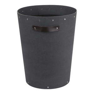 Čierny kancelársky odpadkový kôš Aries Canvas Paper Laminate – Bigso vyobraziť